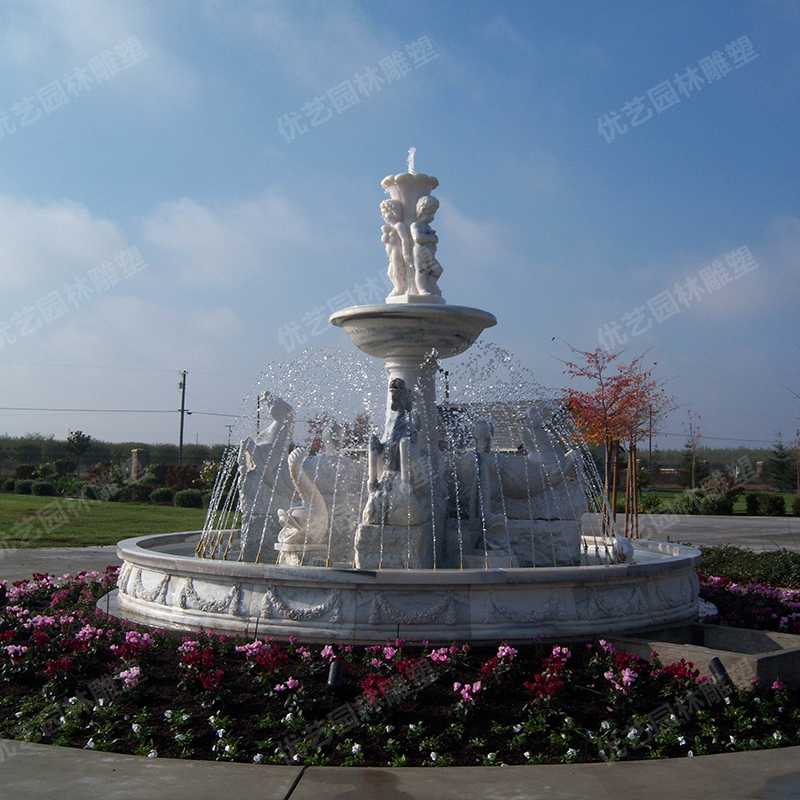 歐式石雕噴泉，石雕景觀噴泉