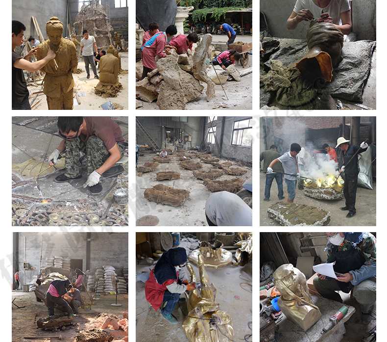 銅雕塑廠家，銅雕塑鑄造流程，銅雕塑定制