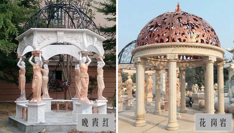 歐式景觀涼亭，大理石涼亭，石雕景觀涼亭