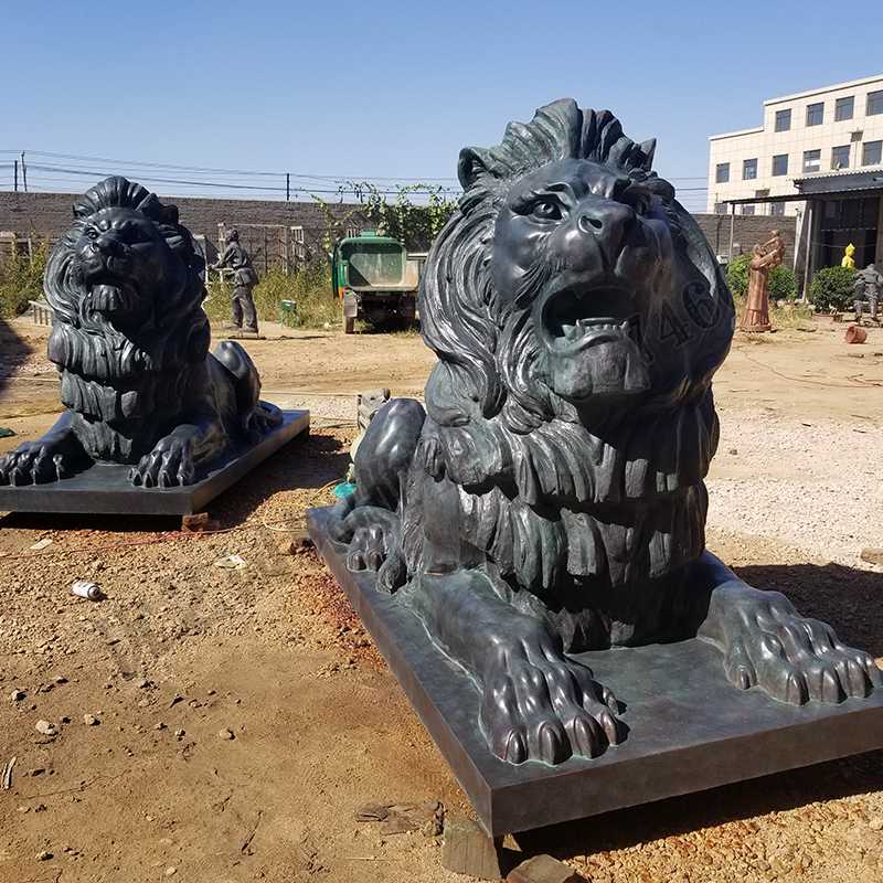 匯豐銅獅子，銅匯豐獅子，銅雕塑廠家，銅獅子廠家
